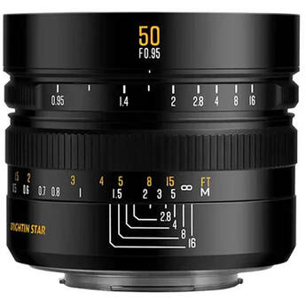 Brightin Star 50mm f/0.95 Lens (FUJIFILM X, Black)