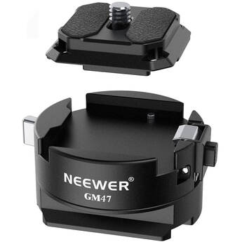Neewer GM47 Quick Release Plate with Enhanced Clamp Base Kit