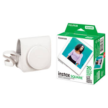 FUJIFILM instax SQUARE SQ1 Camera Case with Film Kit (White)