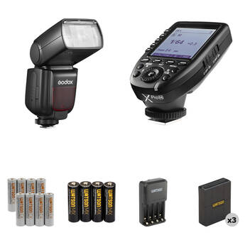 Godox TT685II On-Camera Flash with Trigger and Accessories Kit for Nikon Cameras