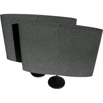 Auralex DeskMAX Portable Nearfield Two Acoustic Panels and Stands Kit (Charcoal)