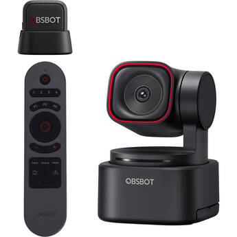 OBSBOT Tiny 3 Lite Webcam with Smart Remote & Microphone Combo