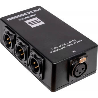 Sescom SES-LINE-SPLIT Passive Parallel Line-Level 1 x 6 XLR Splitter