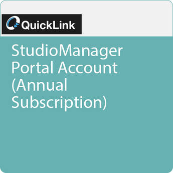 Quicklink StudioManager Portal Account (Annual Subscription)