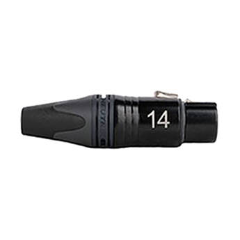 Sescom Neutrik NC3FXX-B 3-Pin Female XLR Cable Connector (Laser-Engraved #14)