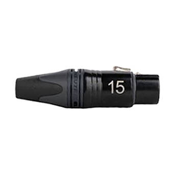 Sescom Neutrik NC3FXX-B 3-Pin Female XLR Cable Connector (Laser-Engraved #15)