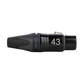Sescom Neutrik NC3FXX-B 3-Pin Female XLR Cable Connector (Laser-Engraved #43)