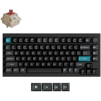 Keychron Q1 Ultra 8K Wireless Mechanical Keyboard (Black, Keychron Silk POM Red Switches)