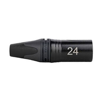Sescom Neutrik NC3MXX-B 3-Pin Male XLR Cable Connector (Laser-Engraved #24)