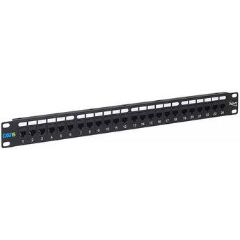 ICC 24-Port Cat 6 Feed-Through Patch Panel