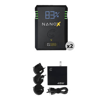 Core SWX NANOX G150 2-Battery Kit + 45W Fast Charger (Gold Mount)