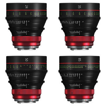Canon CN-R LF Cinema Prime 4-Lens Kit (Canon RF)