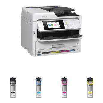 Epson WorkForce Pro WF-C5890 Wireless Color MFP Inkjet Printer with Four DURABrite Ultra T10W400 High Capacity Ink Packs Kit