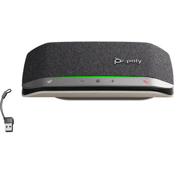 Poly Sync 20-M USB-C and Bluetooth Speakerphone with USB-C to USB-A Adapter