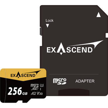 Exascend 256GB Catalyst UHS-I microSDXC Memory Card with SD Adapter