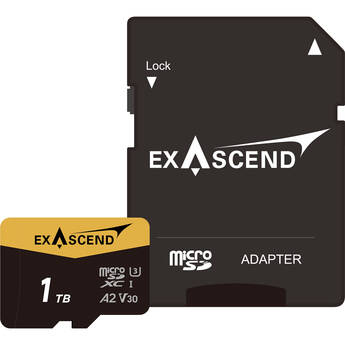 Exascend 1TB Catalyst UHS-I microSDXC Memory Card with SD Adapter