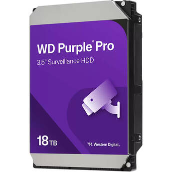 WD 18TB Purple Pro 7200 rpm SATA III 3.5" Internal Surveillance Hard Drive (Retail)