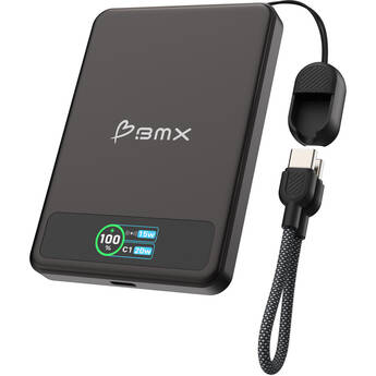 BMX SolidSafe 5000mAh Solid-State Magnetic Power Bank (Black)