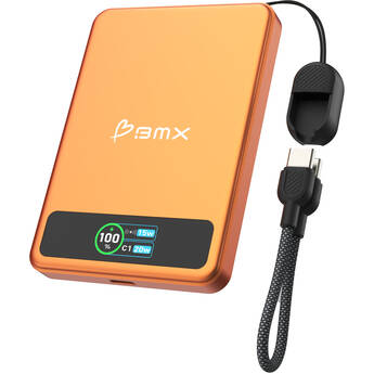 BMX SolidSafe 5000mAh Solid-State Magnetic Power Bank (Orange)