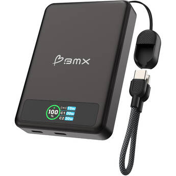 BMX SolidSafe 10,000mAh Solid-State Magnetic Power Bank (Black)