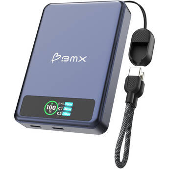 BMX SolidSafe 10,000mAh Solid-State Magnetic Power Bank (Blue)