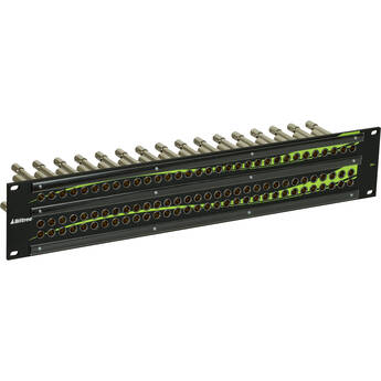 Bittree 3 x 32 96-Point 12G-SDI 8K/4K Mini-WECO Midsize Video Patchbay (2 RU)