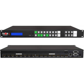 Thor 8x8 4K HDMI Rackmount Matrix Switch with Web, RS-232 & IR Control
