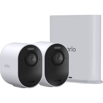 Arlo Ultra 3 UHD 4K Outdoor Camera with Night Vision (2-Pack, White)