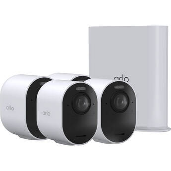 Arlo Ultra 3 UHD 4K Outdoor Camera with Night Vision (4-Pack, White)
