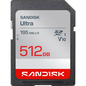 SanDisk 512GB Ultra UHS-I SDXC Memory Card