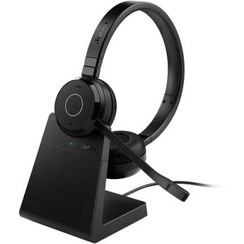 Jabra Evolve 65 TE Wireless Stereo Headset with Charging Stand (Unified Communications)