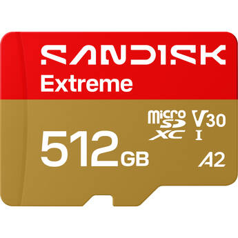 SanDisk 512GB Extreme UHS-I microSDXC Memory Card