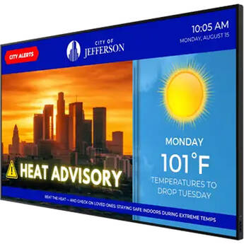 Planar Systems URP552-ERO-T UltraRes P Series 55" UHD 4K HDR Touchscreen Commercial Monitor