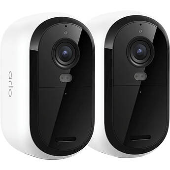 Arlo Essential 2K Outdoor Battery-Powered Camera with Night Vision (3rd Gen, 2-Pack)