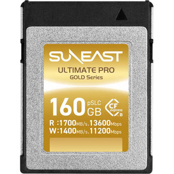 SUNEAST 160GB Ultimate Pro CFexpress Type B Memory Card (Gold Series)