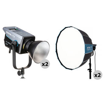 Nanlite FC500B Bi-Color LED Spotlight (Rapid 90 Softbox 2-Light Kit)