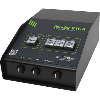 Studio Technologies Dante Audio-Over-Ethernet Announcers Console with 3X Talkback Outputs