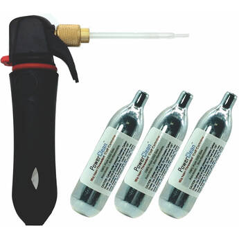 PowerClean Mini Carbon Dioxide Gas Duster with 3-Pack of 16g Cartridges