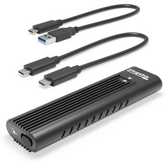 Plugable USB-A and C 3.2 Gen 2 M.2 NVMe Tool-Free Enclosure