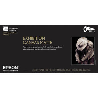 Epson Exhibition Canvas Matte Inkjet Paper (13" x 20' Roll)