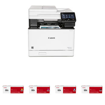 Canon imageCLASS MF753Cdw Multifunction Wireless Color Laser Printer with Standard-Capacity Toner Cartridges Kit