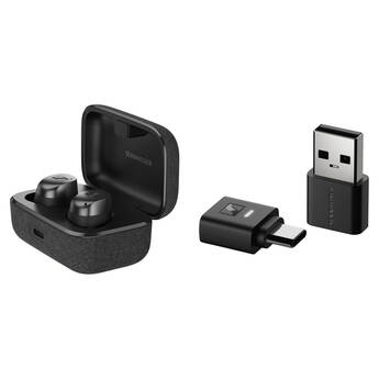 Sennheiser MOMENTUM True Wireless 4 Noise-Canceling Earbuds with BTD 700 Bluetooth Adapter (Black Graphite)