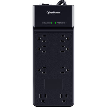 CyberPower Essential Series 8-Outlet Surge Protector (Black, 6')