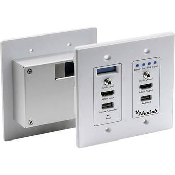 MuxLab 4K30 HDMI over IP PoE Wall-Plate Seamless Transceiver (330')