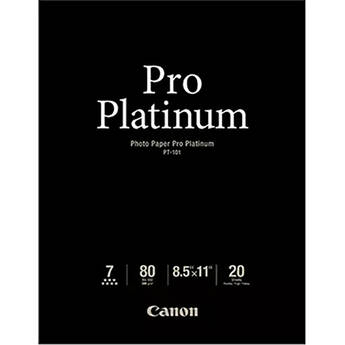 Canon Pro Platinum Photo Paper (8.5 x 11", 20 Sheets)