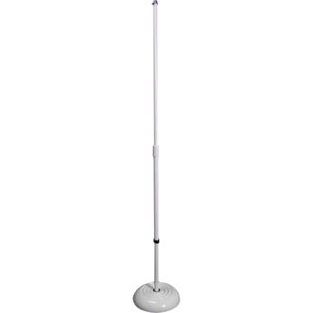 On-Stage ROUND BASE MIC STAND-WHITE/x2