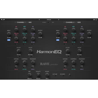 Rave Generation HarmonEQ Harmonic Exciter Equalizer Plug-In