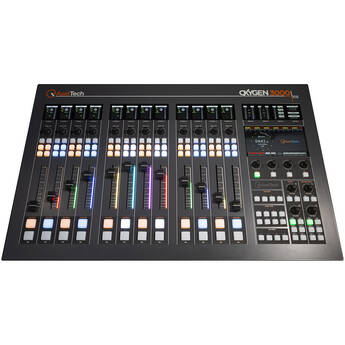 Axel Technology Oxygen 3000 Plus 12 Fader 1 Audio I/O Board Dante 32 Broadcast Mixer Console