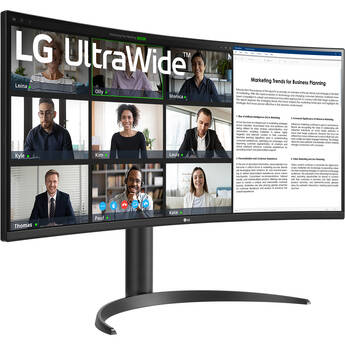 LG UltraWide 34WR55QK-B 34" 1440p HDR 100 Hz Curved Monitor