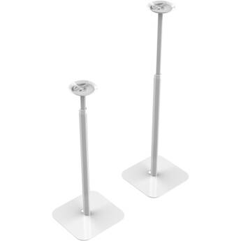 FLEXSON Essentials Adjustable Floor Stand for Sonos ERA 100 (White, Pair)